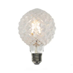 Lucande E27 3,8W LED-Lampe G95, 2700K, Struktur, Klar -Lampen Welt 10001592 4