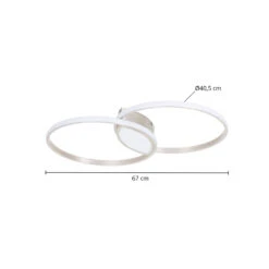 Lindby Valerna LED-Deckenlampe 31W Stepdim Nickel -Lampen Welt 10001692 3