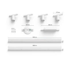 Philips Hue Perifo Schienensystem 4x Spots Weiß -Lampen Welt 10002274 5