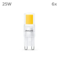 Philips LED-Lampe G9 2W 220lm 2.700K Klar 6er -Lampen Welt 10004528 1