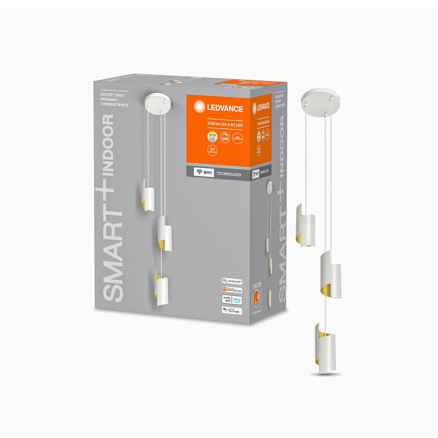 LEDVANCE SMART+ WiFi Decor Twist Hängeleuchte Weiß 3 LEDVANCE SMART+ WiFi Decor Twist Hängeleuchte Weiß – Bild 3