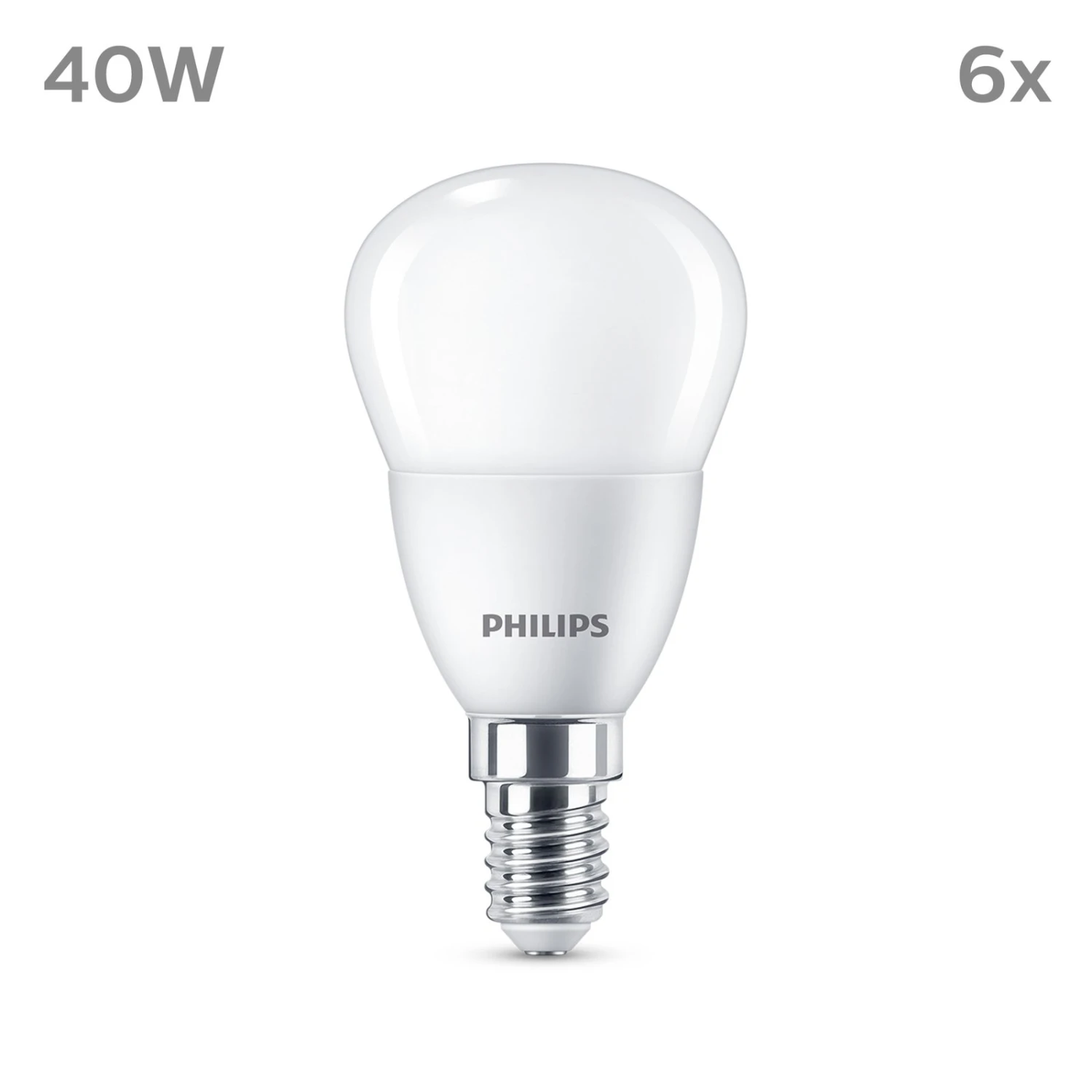 Philips LED-Lampe E14 4,9W 470m 2.700K Matt 6er 2 Philips LED-Lampe E14 4,9W 470m 2.700K Matt 6er – Bild 2