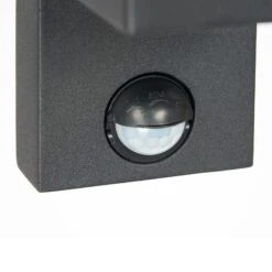 Prios Tetje Außenwandleuchte Schwarz Eckig Sensor -Lampen Welt 10004870 6