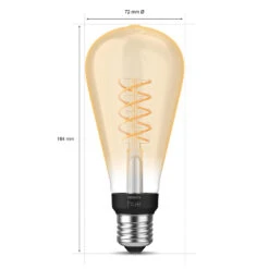 Philips Hue White E27 7W Filament ST72 550lm 12 Philips Hue White E27 7W Filament ST72 550lm -Lampen Welt 10005174 5
