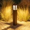 LED-Solar-Wegeleuchte Tradition Sensor Corten 90cm -Lampen Welt 10010087