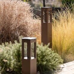 LED-Solar-Wegeleuchte Tradition Sensor Corten 90cm -Lampen Welt 10010087 8