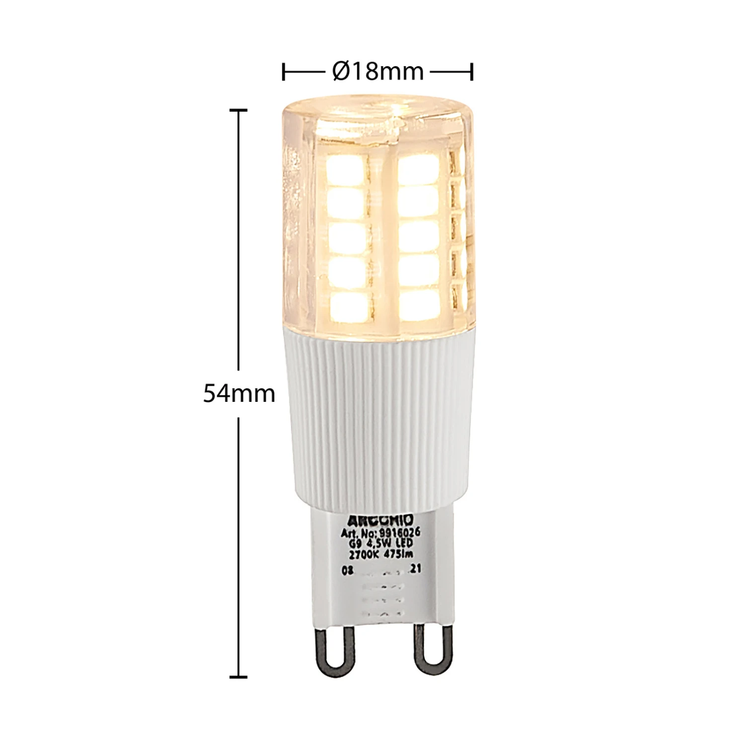 Arcchio LED-Stiftsockellampe G9 4,5W 2.700K 10er 5 Arcchio LED-Stiftsockellampe G9 4,5W 2.700K 10er – Bild 5