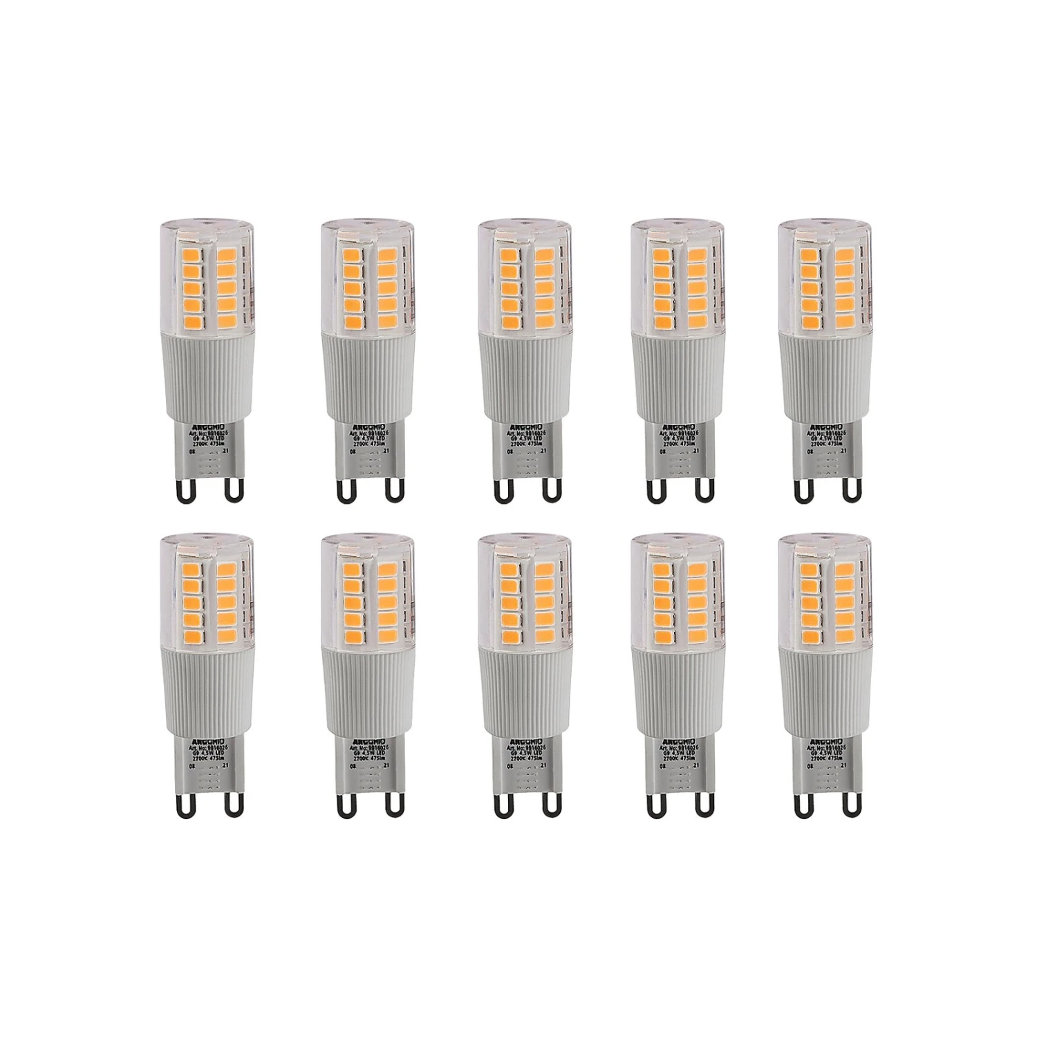 Arcchio LED-Stiftsockellampe G9 4,5W 2.700K 10er 1 Arcchio LED-Stiftsockellampe G9 4,5W 2.700K 10er