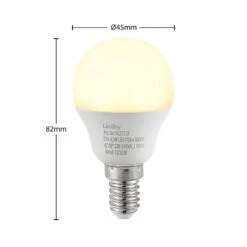 Lindby LED-Lampe E14 G45 4,5W 3.000K Opal 10er-Set -Lampen Welt 10011438 3