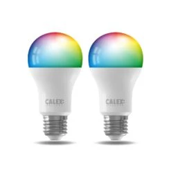 Calex Smart LED-Lampe E27 A60 9,4W CCT RGB 2er-Set
