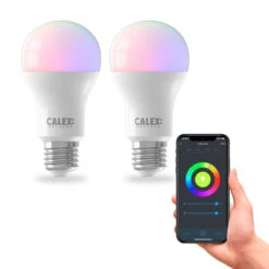 Calex Smart LED-Lampe E27 A60 9,4W CCT RGB 2er-Set -Lampen Welt 10011562 5