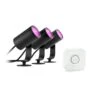 Philips Hue Lily Outdoor Bundle 3er-Spot + Bridge -Lampen Welt 10011648