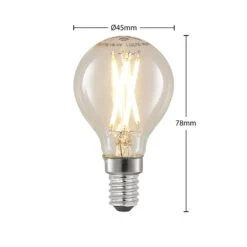 LED-Filamentlampe E14 4W 2700K Tropfen Dimmbar 5er 11 LED-Filamentlampe E14 4W 2700K Tropfen Dimmbar 5er -Lampen Welt 10011809 2