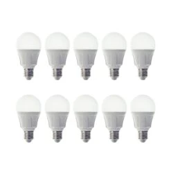 LED-Lampe Glühlampenform E27 11W 830 10er-Set
