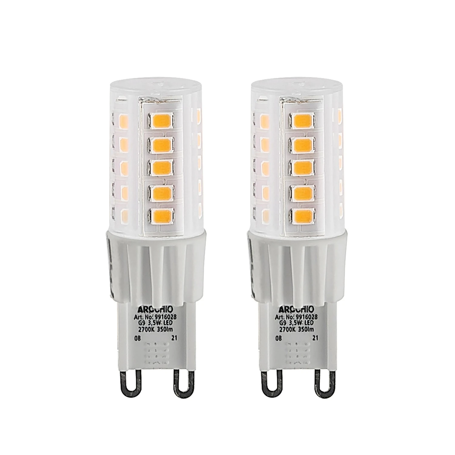 Arcchio LED-Stiftsockellampe G9 3,5W 827 2er-Set 1 Arcchio LED-Stiftsockellampe G9 3,5W 827 2er-Set