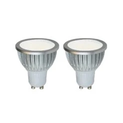 Hochvolt LED-Reflektor GU10 5W 830 85° 2er-Set