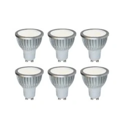 Hochvolt LED-Reflektor GU10 5W 830 85° 6er-Set