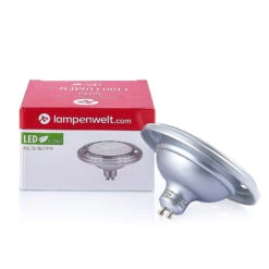 Reflektor GU10 ES111 11,5W Dimmbar 830 Silber 2er -Lampen Welt 10012075 8