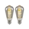 Lucande E27-Lampe ST64 4W 918 Dimmbar Titan 2er -Lampen Welt 10012095
