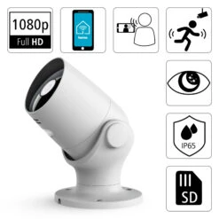Hama WLAN Außenkamera, 2-Wege-Audio, Sensor, Weiß -Lampen Welt 10012125 2