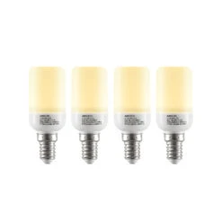 Arcchio LED-Röhrenlampe E14 3W 3.000K 4er-Set