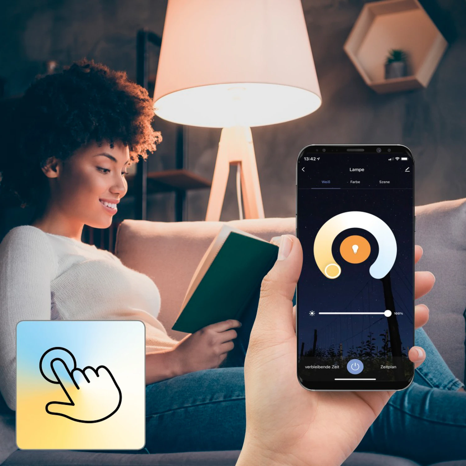 Hama WLAN LED-Kerze E14 C35 5,5W CCT Dimmbar Opal 5 Hama WLAN LED-Kerze E14 C35 5,5W CCT Dimmbar Opal – Bild 5