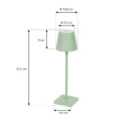 Lindby Janea LED-Akku-Tischleuchte, Salbeigrün 11 Lindby Janea LED-Akku-Tischleuchte, Salbeigrün -Lampen Welt 10012679 3