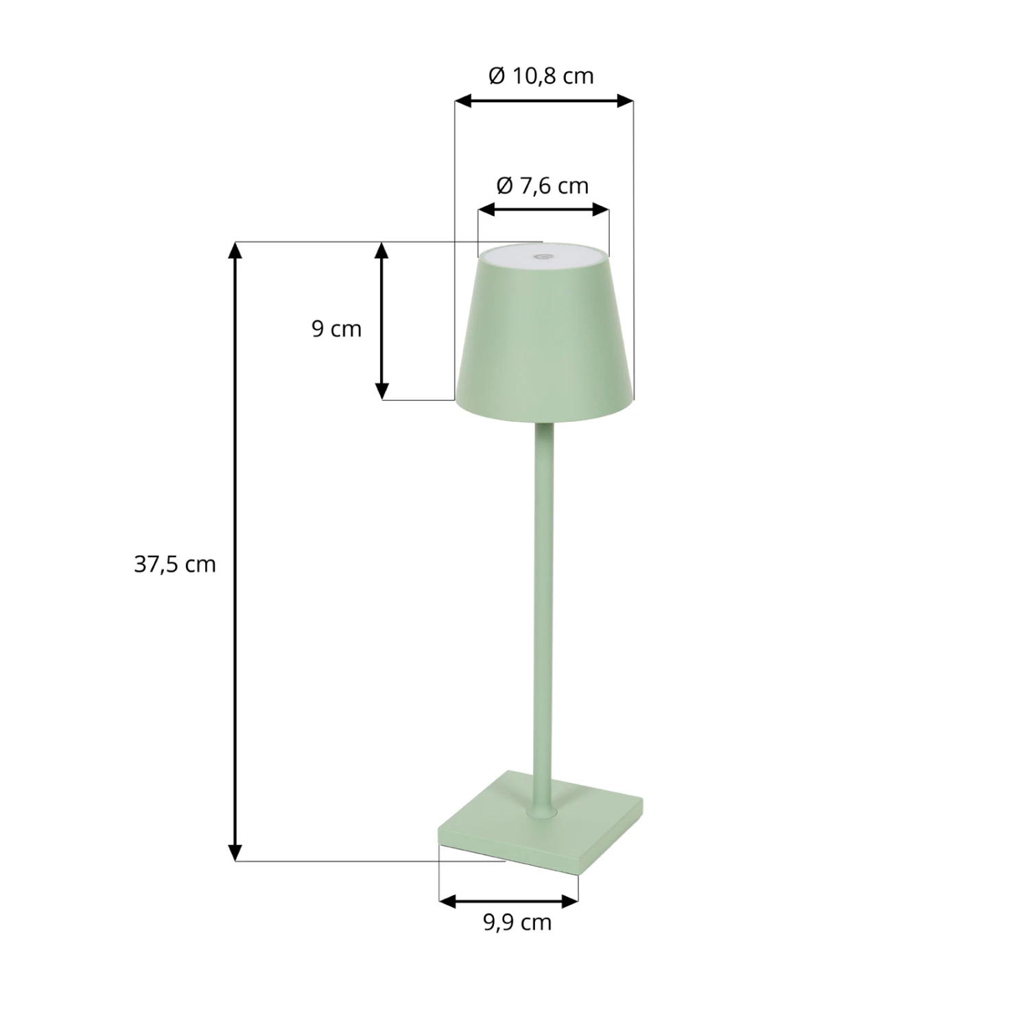 Lindby Janea LED-Akku-Tischleuchte, Salbeigrün 4 Lindby Janea LED-Akku-Tischleuchte, Salbeigrün – Bild 4