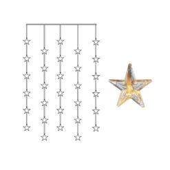 LED-Lichtervorhang Star Curtain, 30-flammig 11 LED-Lichtervorhang Star Curtain, 30-flammig -Lampen Welt 10012685 5