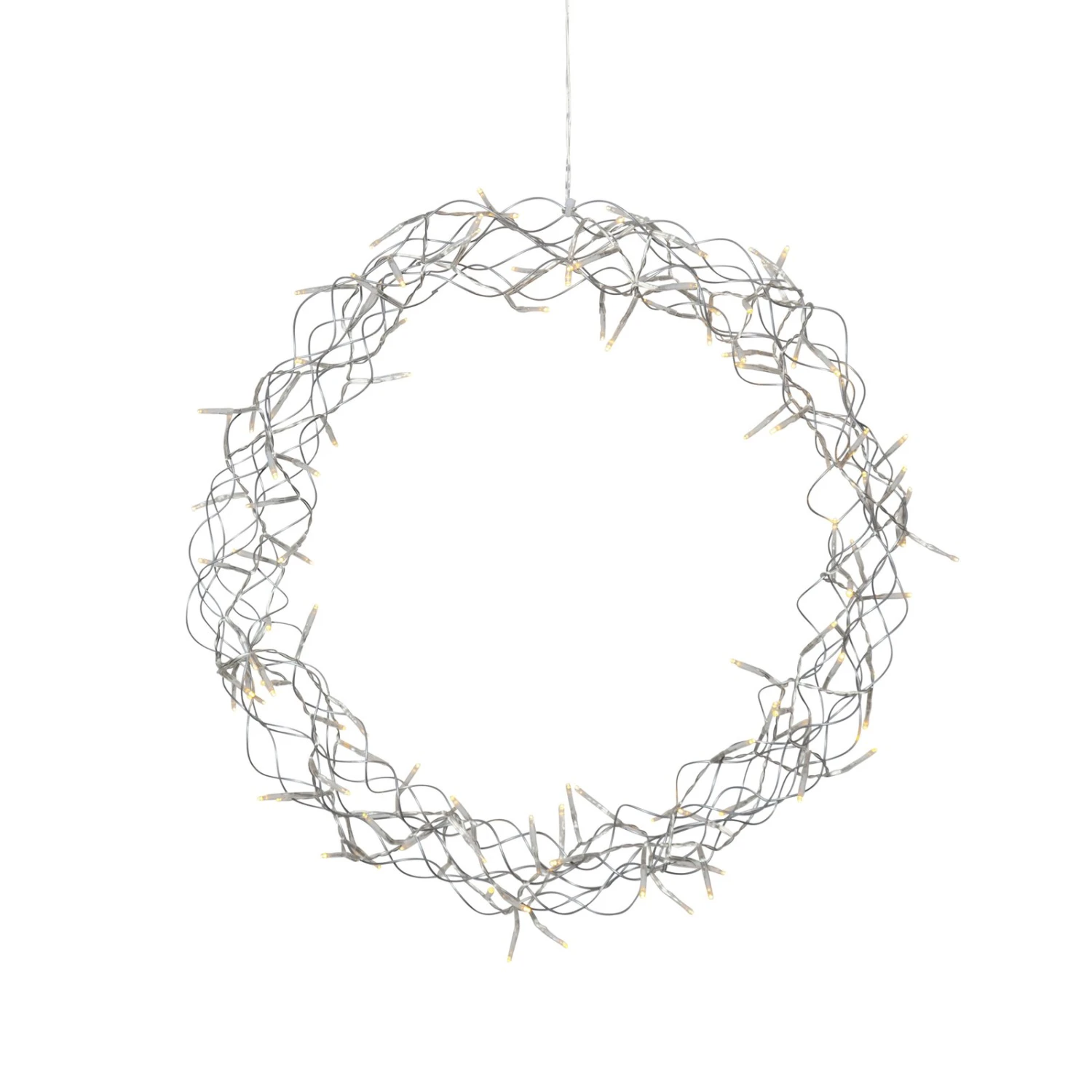 LED-Kranz Curly, Warmweiß, Ø 50 Cm 2 LED-Kranz Curly, Warmweiß, Ø 50 Cm – Bild 2