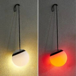 Lindby Eleia LED-Außen-Hängeleuchte, Akku -Lampen Welt 10012750 7