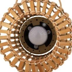 Lindby Amaria LED-Solar-Terrassenleuchte Bambus -Lampen Welt 10012754 4