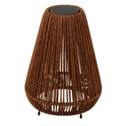Lindby Amaria LED-Solar-Leuchte Rattan Dunkel -Lampen Welt 10012759 3