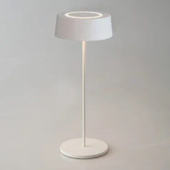 LED-Akku-Tischleuchte Cocktail, Dimmbar, Weiß -Lampen Welt 10012772 4