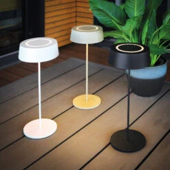 LED-Akku-Tischleuchte Cocktail, Dimmbar, Weiß -Lampen Welt 10012772 7