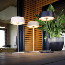 LED-Akku-Tischleuchte Cocktail, Dimmbar, Weiß -Lampen Welt 10012772 8