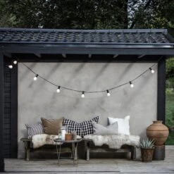 PR Home Bright LED-Lichterkette 10fl. Opal Schwarz