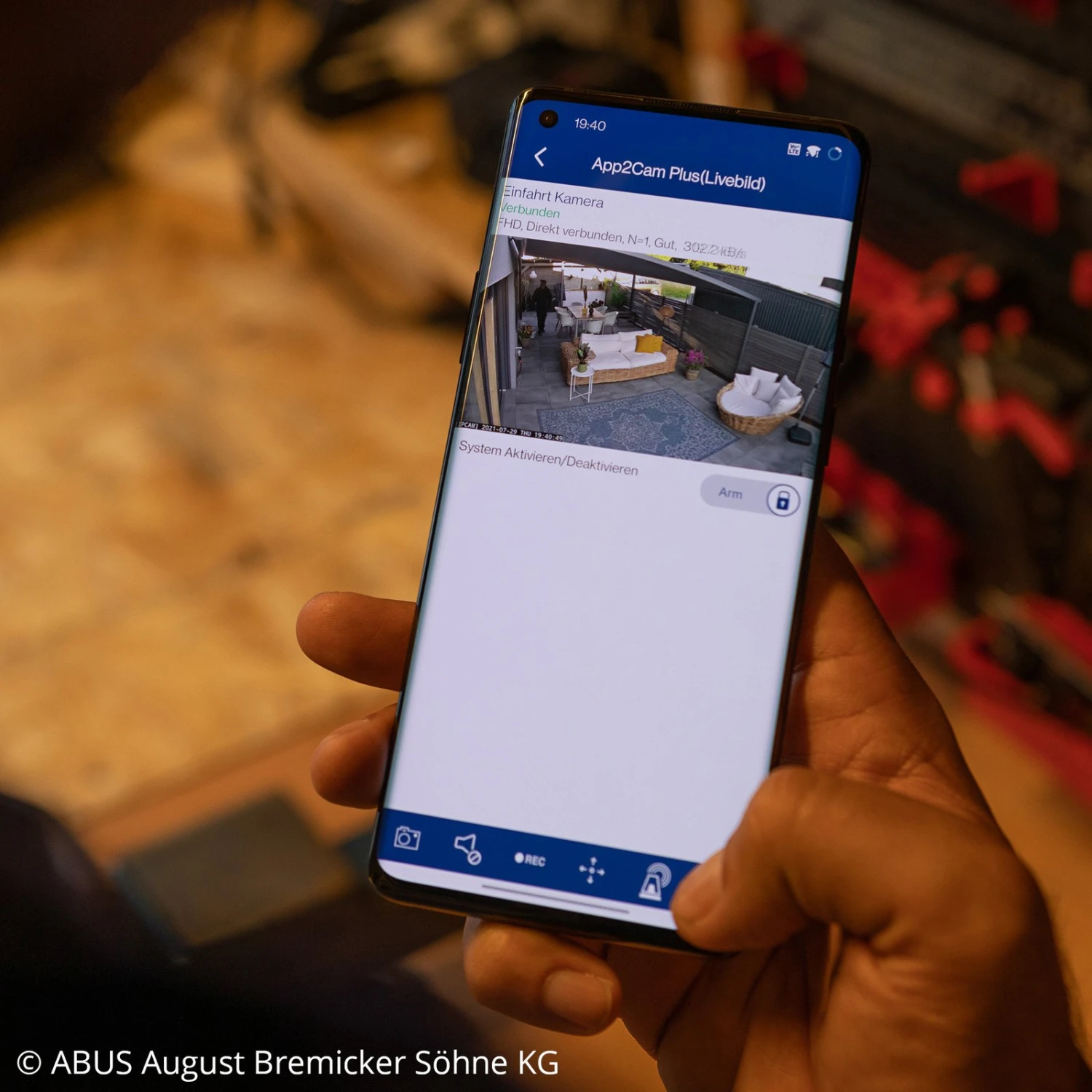 ABUS PPIC42520 WLAN-Kamera, Schwenk-/neigbar, IP66 8 ABUS PPIC42520 WLAN-Kamera, Schwenk-/neigbar, IP66 – Bild 8