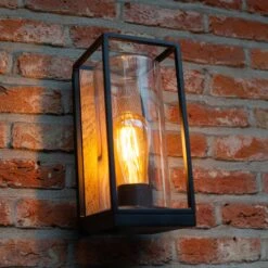 Außenwandleuchte Flair, Schirm Zentral, Holzoptik 7 Außenwandleuchte Flair, Schirm Zentral, Holzoptik -Lampen Welt 10013186 3