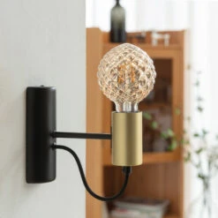 Lucande E27 3,8W LED-Lampe G95, 927 Struktur Amber 5er-Set -Lampen Welt 10013205 2