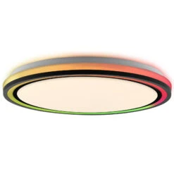 Lindby Arvada LED-Deckenlampe Smart RGBIC Höhe 7cm