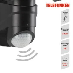 LED-Sensor-Außenwandstrahler Bilbao 2-flg. Schwarz 13 LED-Sensor-Außenwandstrahler Bilbao 2-flg. Schwarz -Lampen Welt 10013735 6