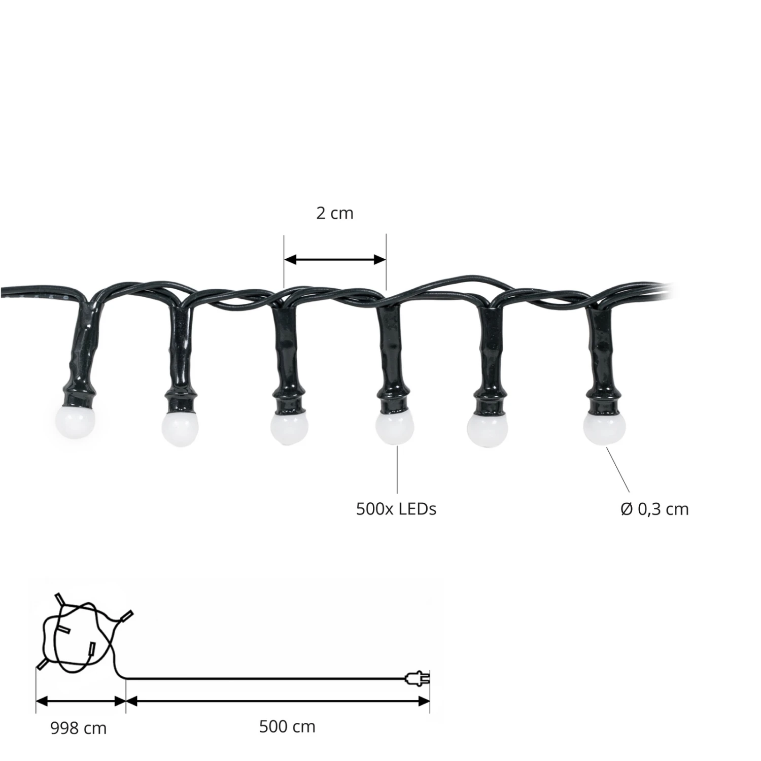 Lindby Miyu LED-Lichterkette Mit Timer 15 M RGB 2 Lindby Miyu LED-Lichterkette Mit Timer 15 M RGB – Bild 2