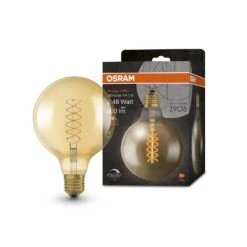 OSRAM Vintage 1906 E27 7W LED G125 822 Gold Dim -Lampen Welt 10014360 2