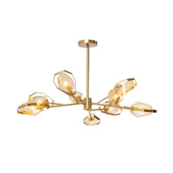 KARE Diamond Fever Ufo Hängelampe 9fl. Messing