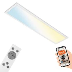 LED-Deckenlampe Piatto S Dimmbar CCT Weiß 100x25cm -Lampen Welt 10014551 2