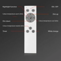 LED-Deckenlampe Piatto S Dimmbar CCT Weiß 100x25cm -Lampen Welt 10014551 4