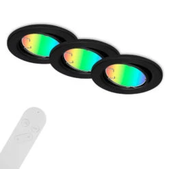 LED-Einbauleuchte Fit Move S, CCT RGB 3er, Schwarz 11 LED-Einbauleuchte Fit Move S, CCT RGB 3er, Schwarz -Lampen Welt 10014557 2
