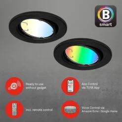 LED-Einbauleuchte Fit Move S, CCT RGB 3er, Schwarz 14 LED-Einbauleuchte Fit Move S, CCT RGB 3er, Schwarz -Lampen Welt 10014557 5