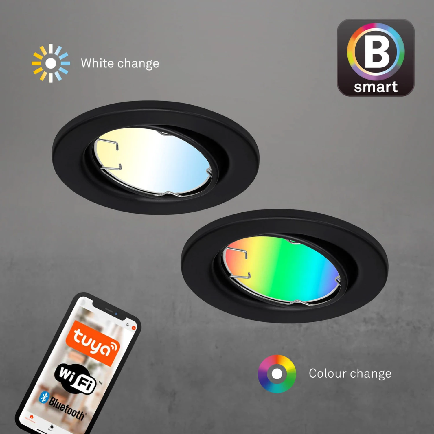 LED-Einbauleuchte Fit Move S, CCT RGB 3er, Schwarz 7 LED-Einbauleuchte Fit Move S, CCT RGB 3er, Schwarz – Bild 7